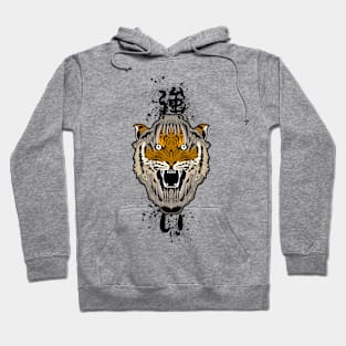 image of a tiger with the inscription of a leader Hoodie